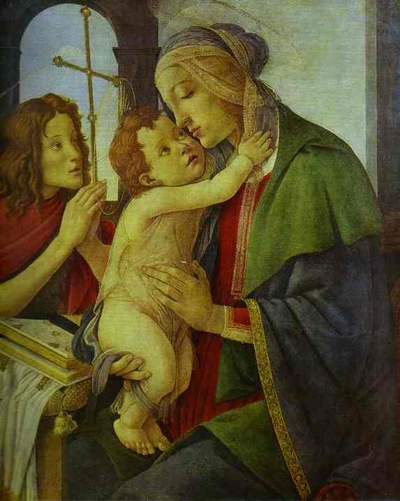 Sandro Botticelli Virgin and Child with the Infant St. John. After
